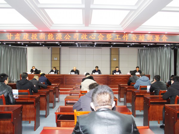 提振士气，凝心聚力 新能源公司召开收心会暨工作安排部署会