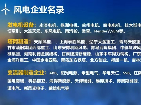 2020年全国风电企业名录 甘肃建投新能源公司喜上榜单